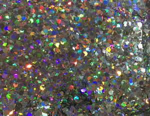 Sparkling Silver - Chunky Glitter UK